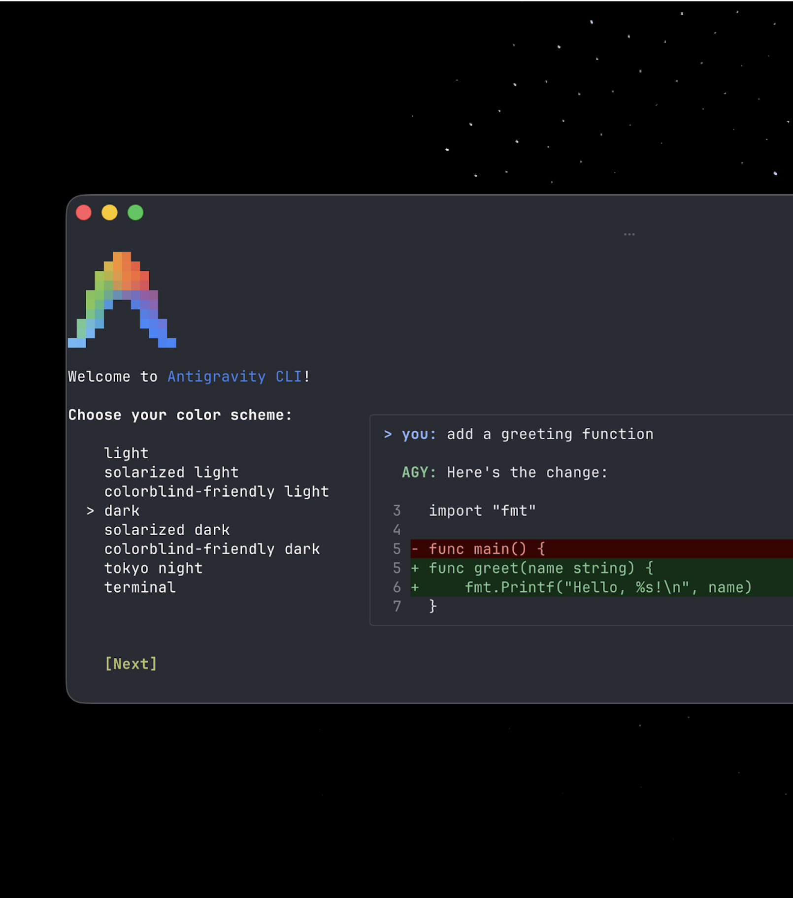 The lightweight, fast, terminal-first surface to work with Era Tech agents. Run autonomous coding agents, execute shell commands directly, and manage background subagents all from your keyboard.